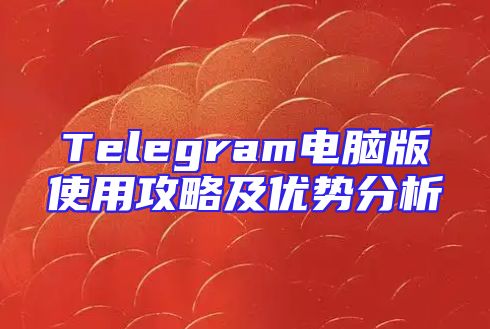 Telegram电脑版使用攻略及优势分析
