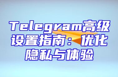 Telegram高级设置指南：优化隐私与体验