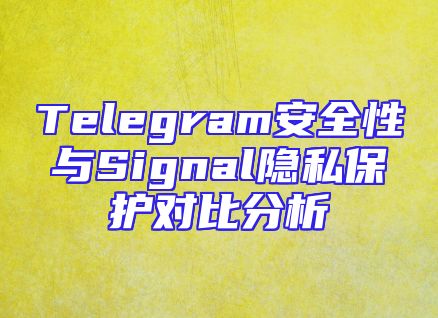 Telegram安全性与Signal隐私保护对比分析