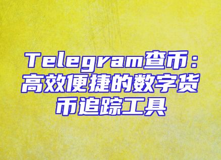 Telegram查币：高效便捷的数字货币追踪工具