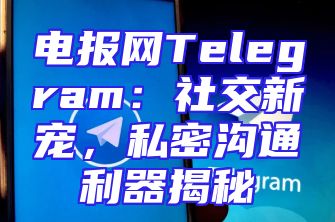 电报网Telegram：社交新宠，私密沟通利器揭秘