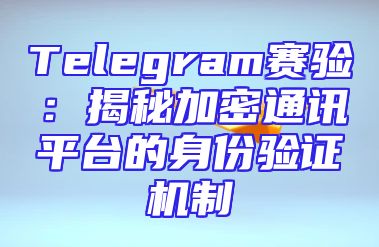 Telegram赛验：揭秘加密通讯平台的身份验证机制
