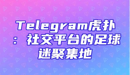 Telegram虎扑：社交平台的足球迷聚集地