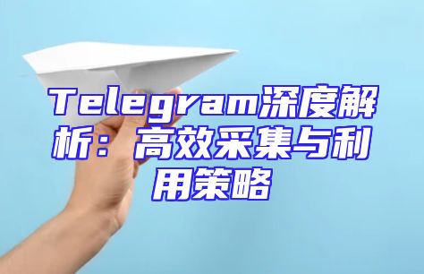 Telegram深度解析：高效采集与利用策略