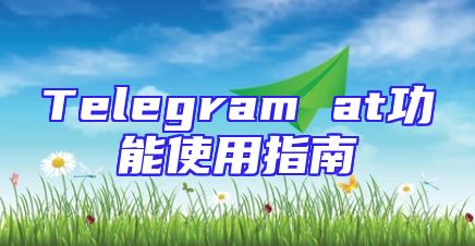 Telegram at功能使用指南