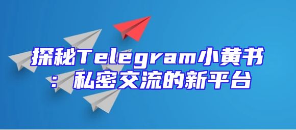 探秘Telegram小黄书：私密交流的新平台