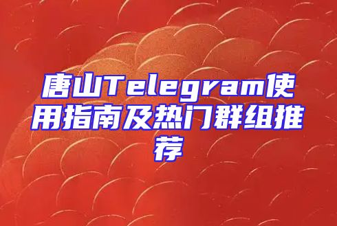 唐山Telegram使用指南及热门群组推荐