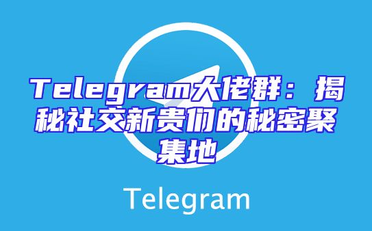 Telegram大佬群：揭秘社交新贵们的秘密聚集地