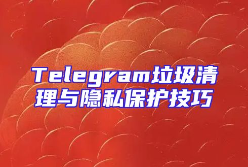Telegram垃圾清理与隐私保护技巧