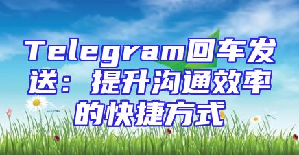 Telegram回车发送：提升沟通效率的快捷方式