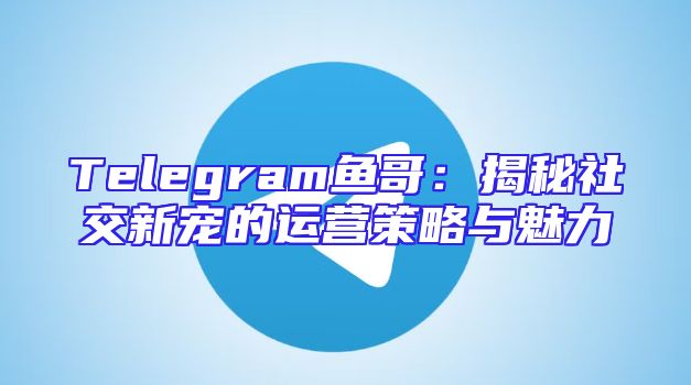 Telegram鱼哥：揭秘社交新宠的运营策略与魅力