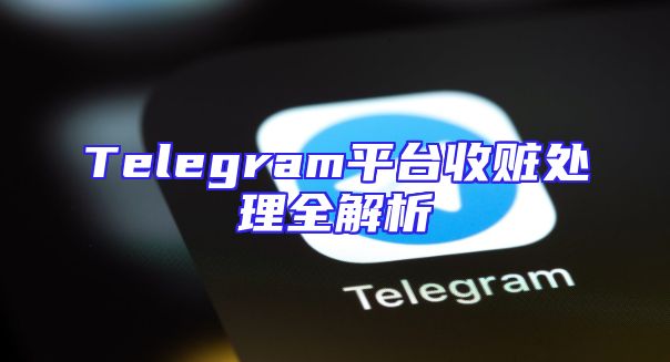 Telegram平台收赃处理全解析