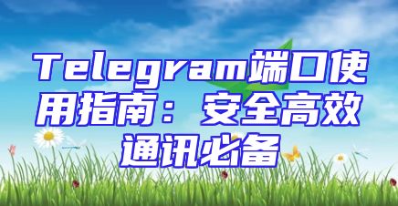 Telegram端口使用指南：安全高效通讯必备