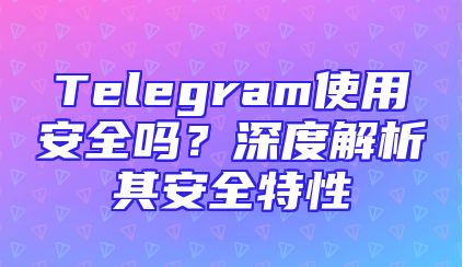 Telegram使用安全吗？深度解析其安全特性
