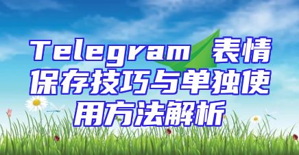 Telegram 表情保存技巧与单独使用方法解析