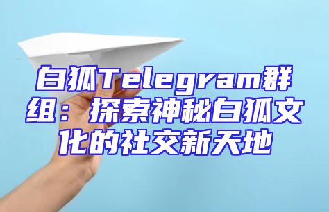 白狐Telegram群组：探索神秘白狐文化的社交新天地