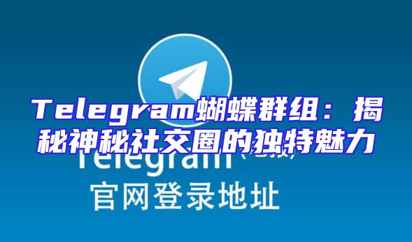 Telegram蝴蝶群组：揭秘神秘社交圈的独特魅力