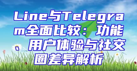 Line与Telegram全面比较：功能、用户体验与社交圈差异解析