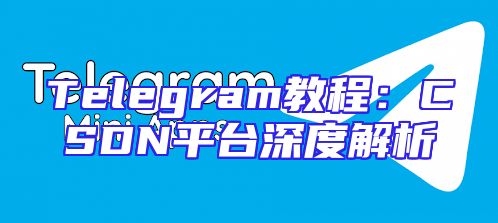 Telegram教程：CSDN平台深度解析