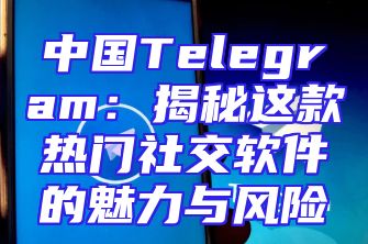 中国Telegram：揭秘这款热门社交软件的魅力与风险