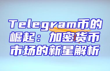 Telegram币的崛起：加密货币市场的新星解析