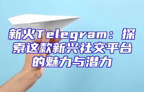新火Telegram：探索这款新兴社交平台的魅力与潜力