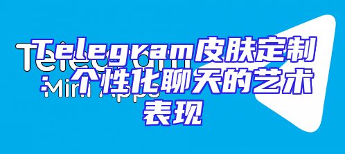 Telegram皮肤定制：个性化聊天的艺术表现