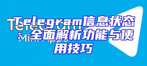 Telegram信息状态：全面解析功能与使用技巧