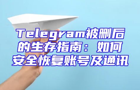 Telegram被删后的生存指南：如何安全恢复账号及通讯