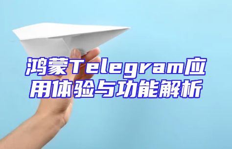 鸿蒙Telegram应用体验与功能解析
