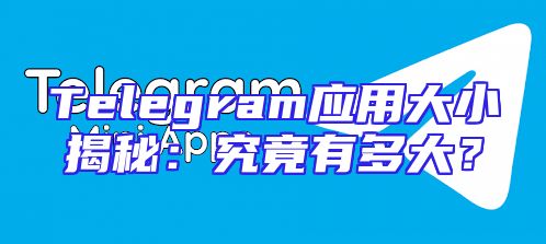 Telegram应用大小揭秘：究竟有多大？