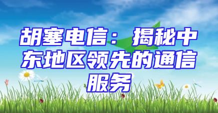 胡塞电信：揭秘中东地区领先的通信服务
