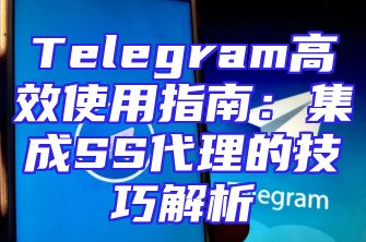 Telegram高效使用指南：集成SS代理的技巧解析