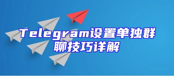 Telegram设置单独群聊技巧详解
